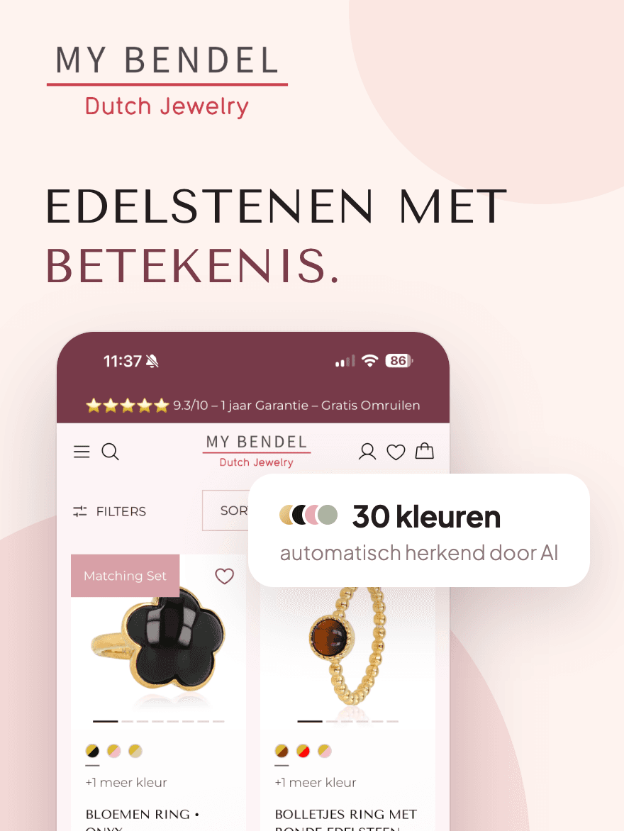 My Bendel, edelstenen met betekenis: 30 kleuren automatisch herkend door AI
